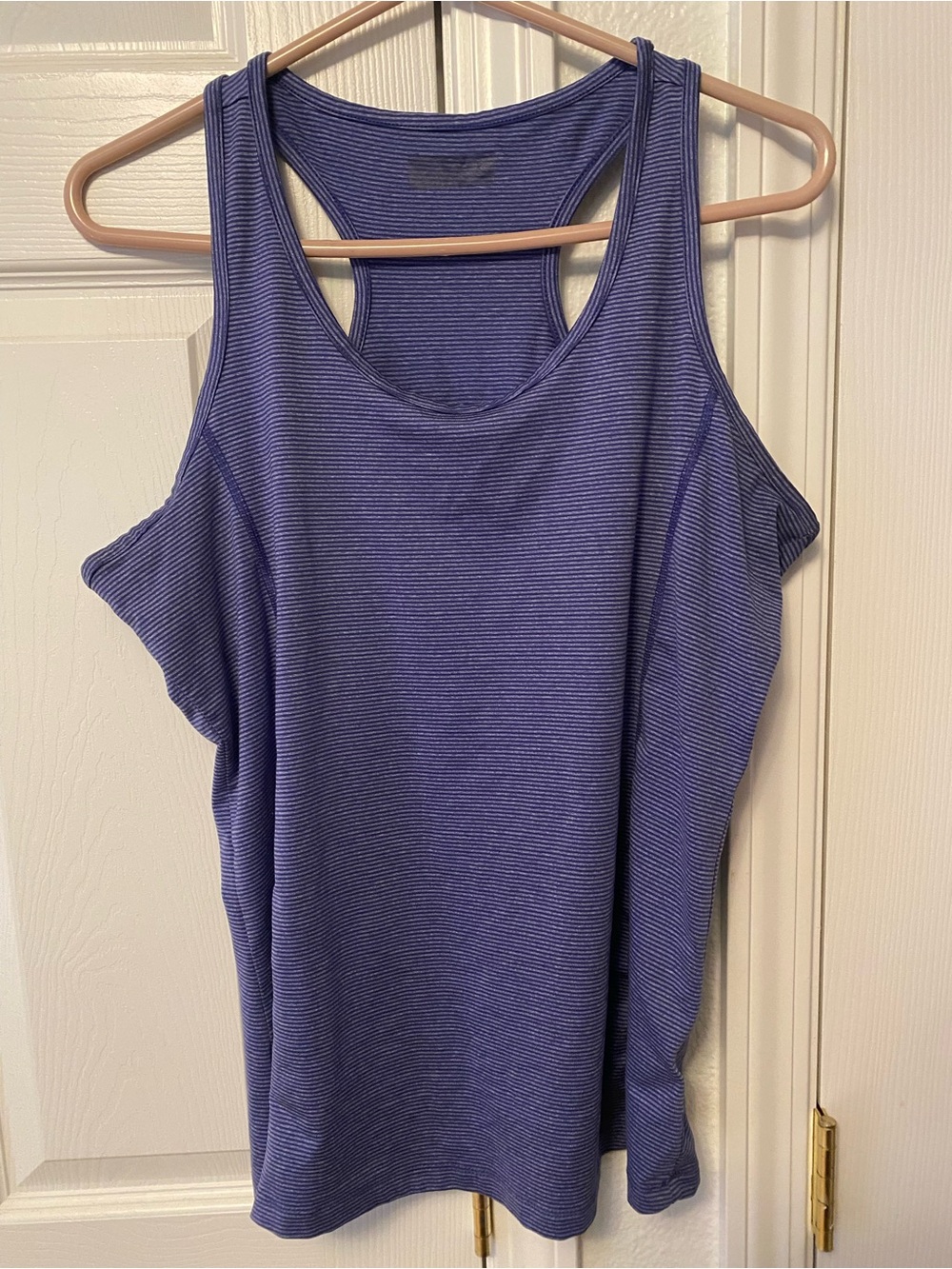 Columbia Women's Purple Striped Racerback Tank Top